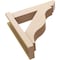 Ekena Millwork 6-in W x 24-in D x 24-in H Funston Slat Rough Cedar Woodgrain TimberThane Outlooker, Primed Tan OUTUR060X24X24FST24RCPR - alternate 6